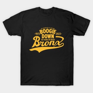 Boogie Down Bronx lettering - 50 years of Hip Hop T-Shirt